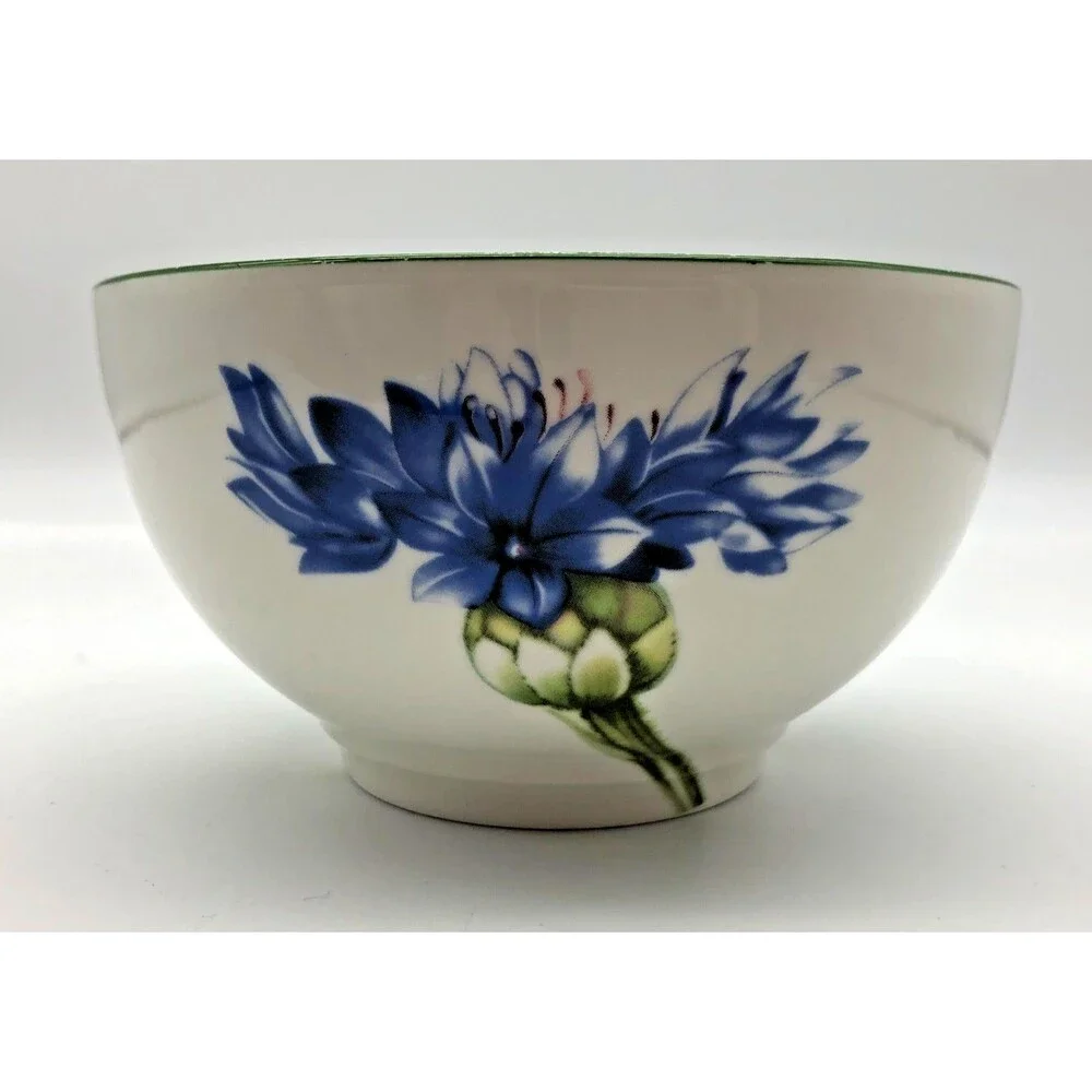 Villeroy & Boch Flora Blue Cornflower Rice Bowl Germany 5.5